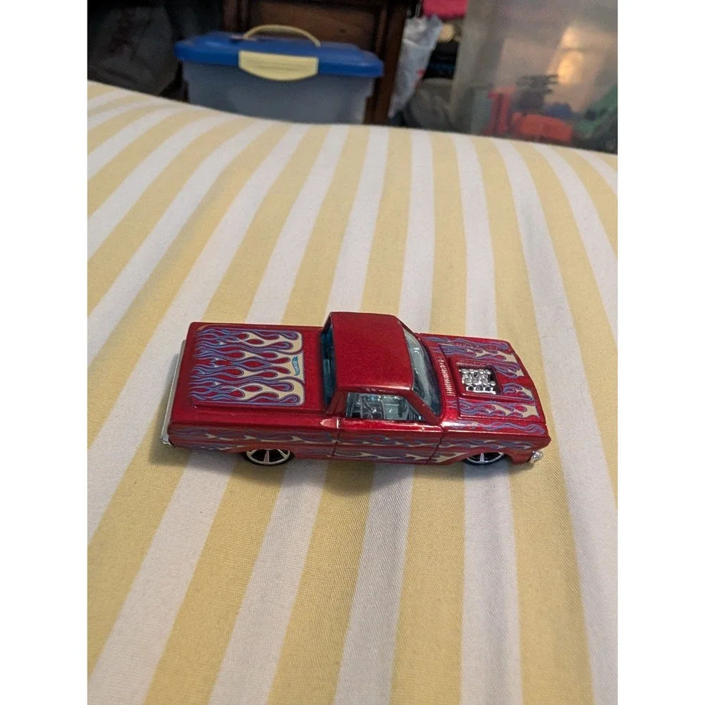 Hot Wheels 1965 Ford Ranchero HW Workshop Mattel 2010 Red Flame Diecast Car